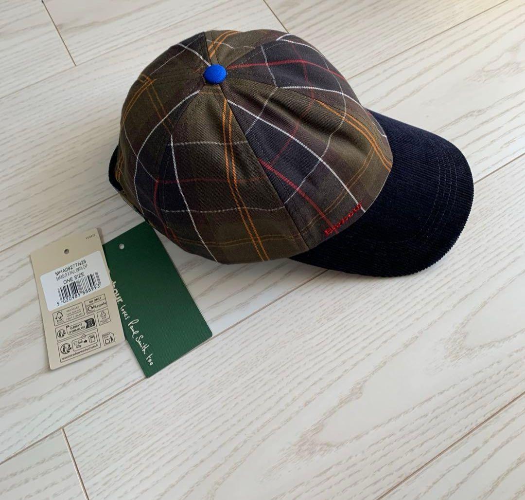 Barbour Paul Smith 6パネルチェックキャップ バブアー