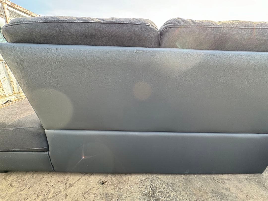 ニトリ L字ソファー カウチソファ ダークグレー