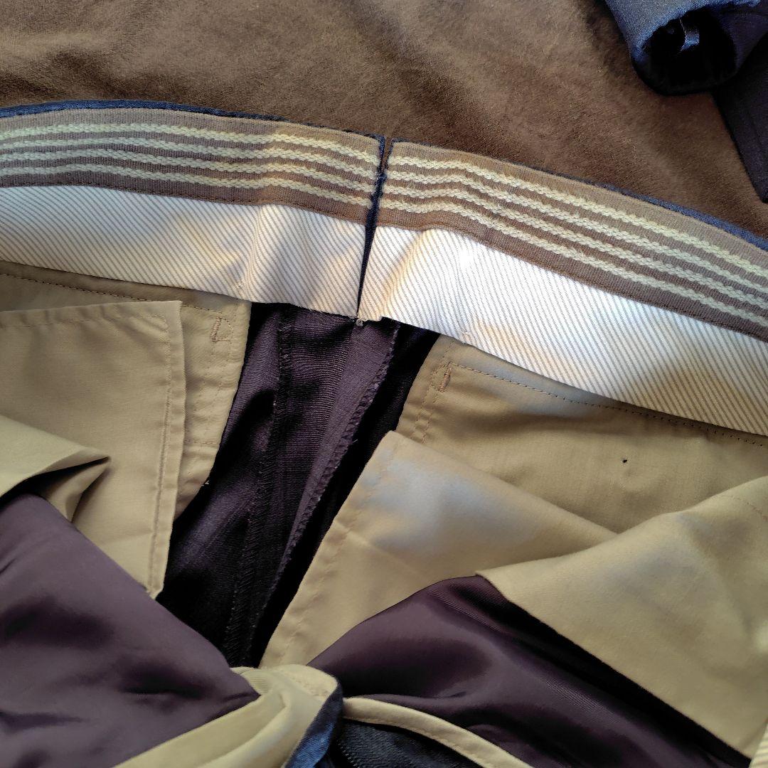 ほぼ新品 SHIPS ロロピアーナ生地 ネイビーチェックスーツ サイズ46