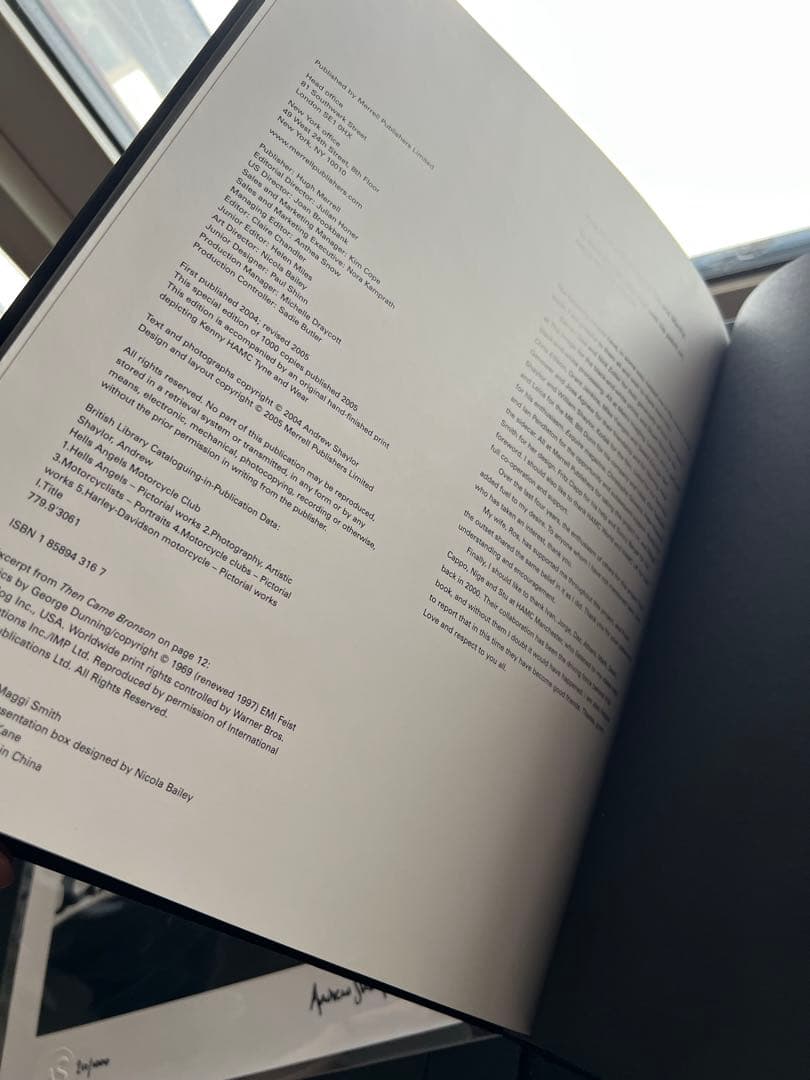 激レア　Andrew Shaylorサイン入り Hells Angels MC