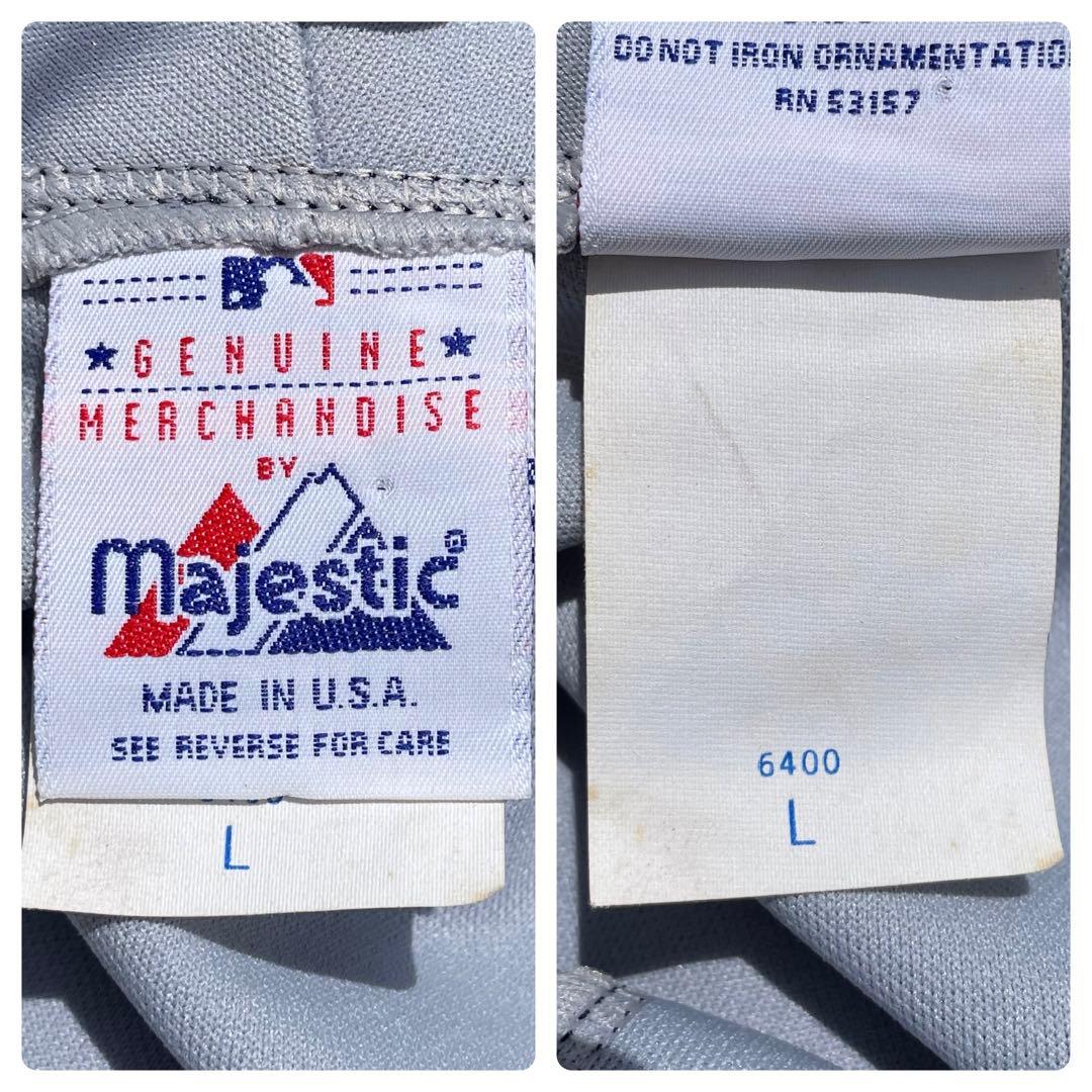 USA製 00s Detroit Tigers 袖ワッペン付き 古着ゲームシャツ