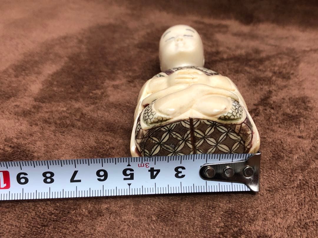 中国美術　置物　仏像　根付　時代物　天然素材　マンモス牙