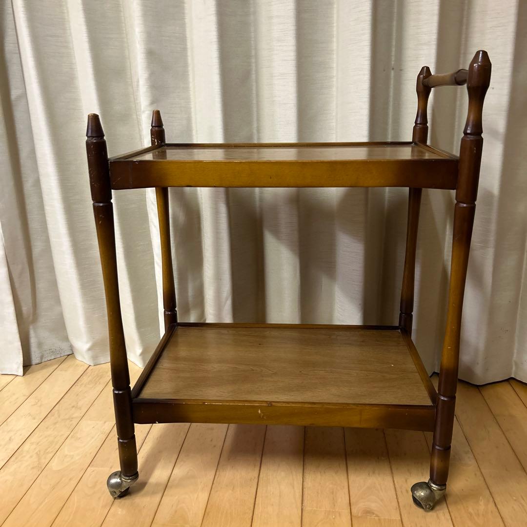 はづ！！　昭和レトロ！ヴィンテージ！マツダ　松田産業　木製キッチンワゴン