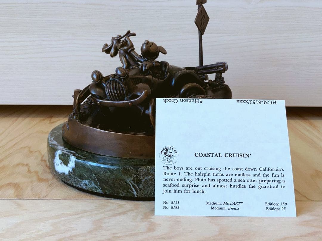 ディズニー限定ブロンズ像 ミッキー&プルート 25体 No.2 USA