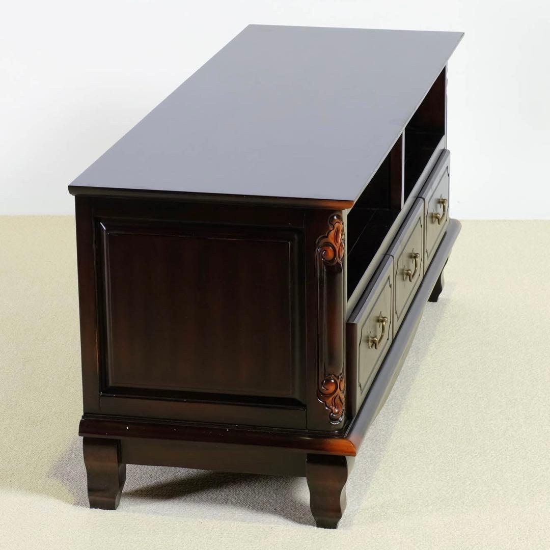 F 新品 アンティーク調 テレビボード テレビ台 ブラウン ラック TV AV