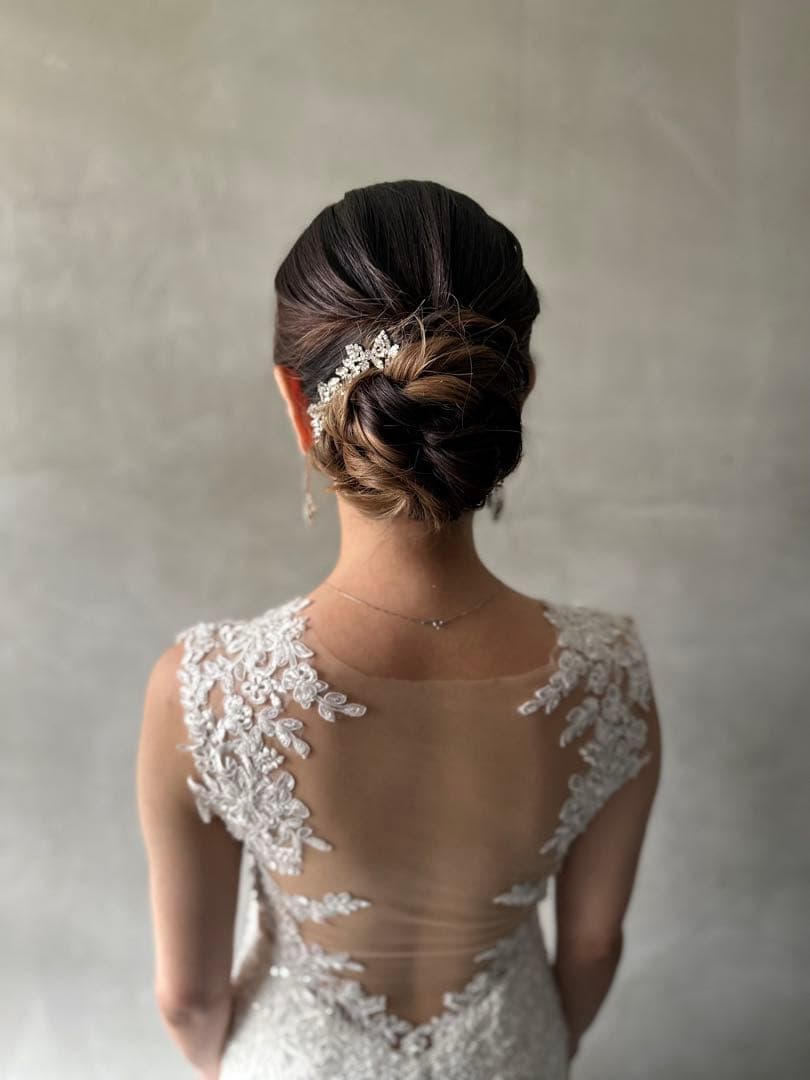 ぷりんさん専用⚫︎マーメイドウェディングドレス⚫︎セミオーダー⚫︎ヘアアクセ付