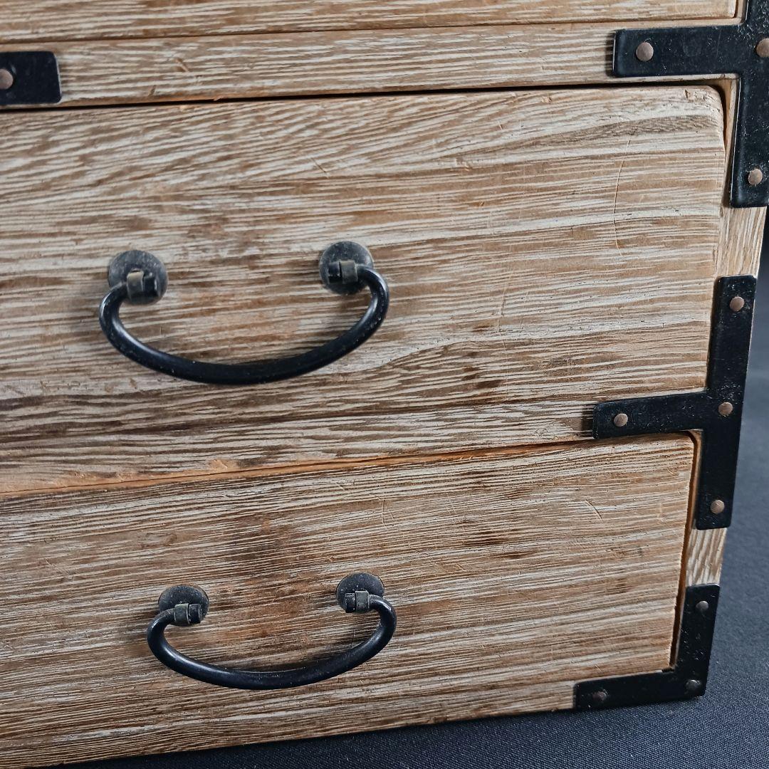 Y2293-36 桐製 階段箪笥 五段 高さ36㎝ 和ダンス 小型