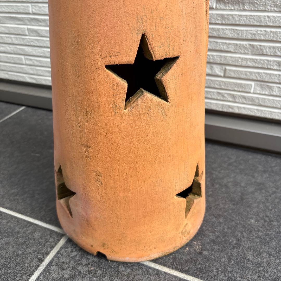 値下げ テラコッタ オーナメント ガーデニング 雑貨 星 イルミ レア 置物