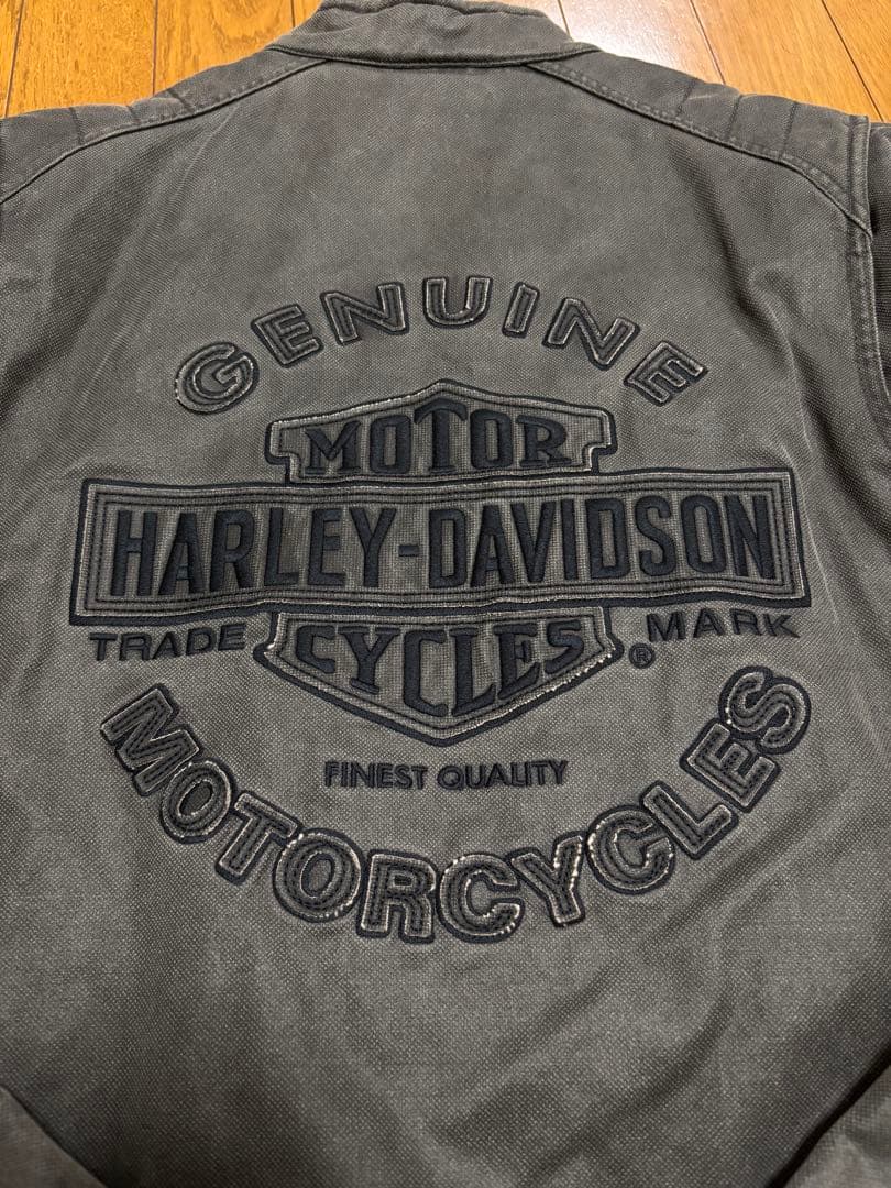 ハーレーダビットソン、ライダースジャケット、S、ライディングジャケット、グレー
