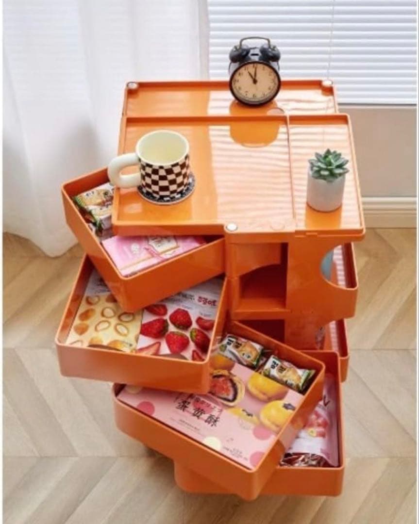 ボビーワゴン4段　オレンジ　リプロダクト品