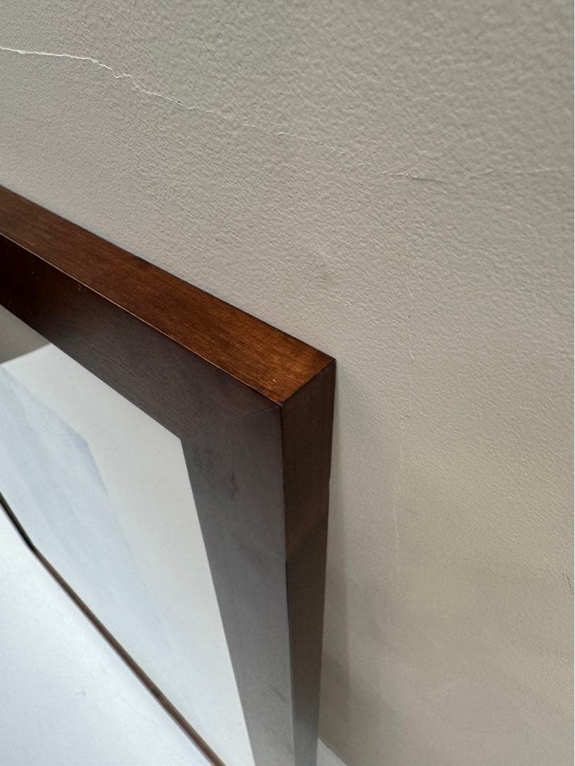 【在庫25】額 額縁 木製 焦茶 ダークブラウン 大きいサイズ アート 写真 b