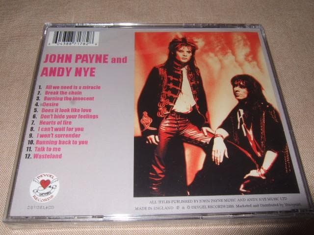 JOHN PAYNE,ANDY NYE,新品未開封,メロハー,ASIA,MSG