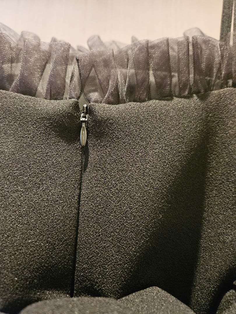 パハマン　コブキャミ　ブラック　38　フリル　レース