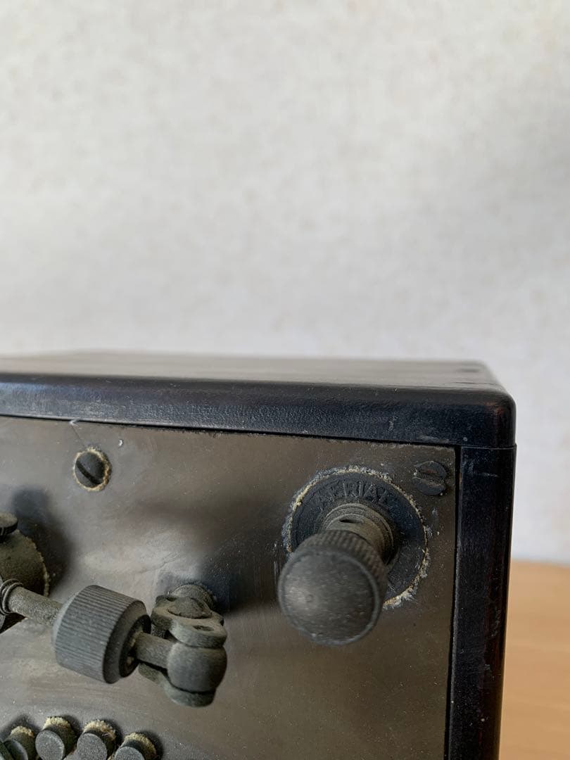 鉱石ラジオネコのヒゲ　アンティークラジオ　鉱石ラジオ