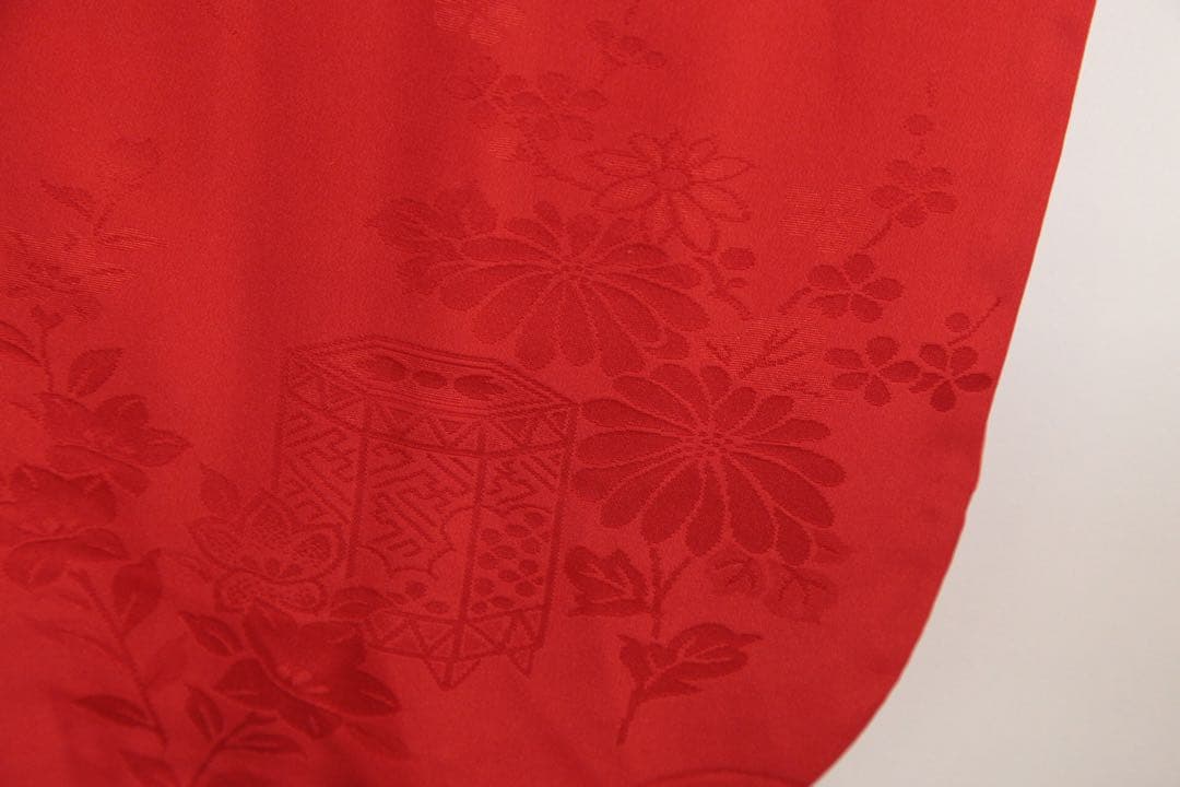 振袖フルセット 美品　黒と赤 モダン クール