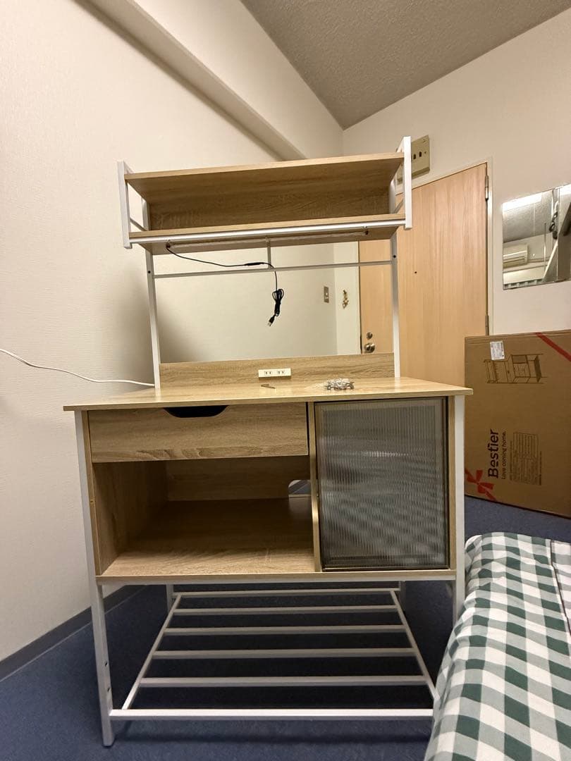 Amazon購入 Bestier キッチンラック 美品LED付き 2 コンサート