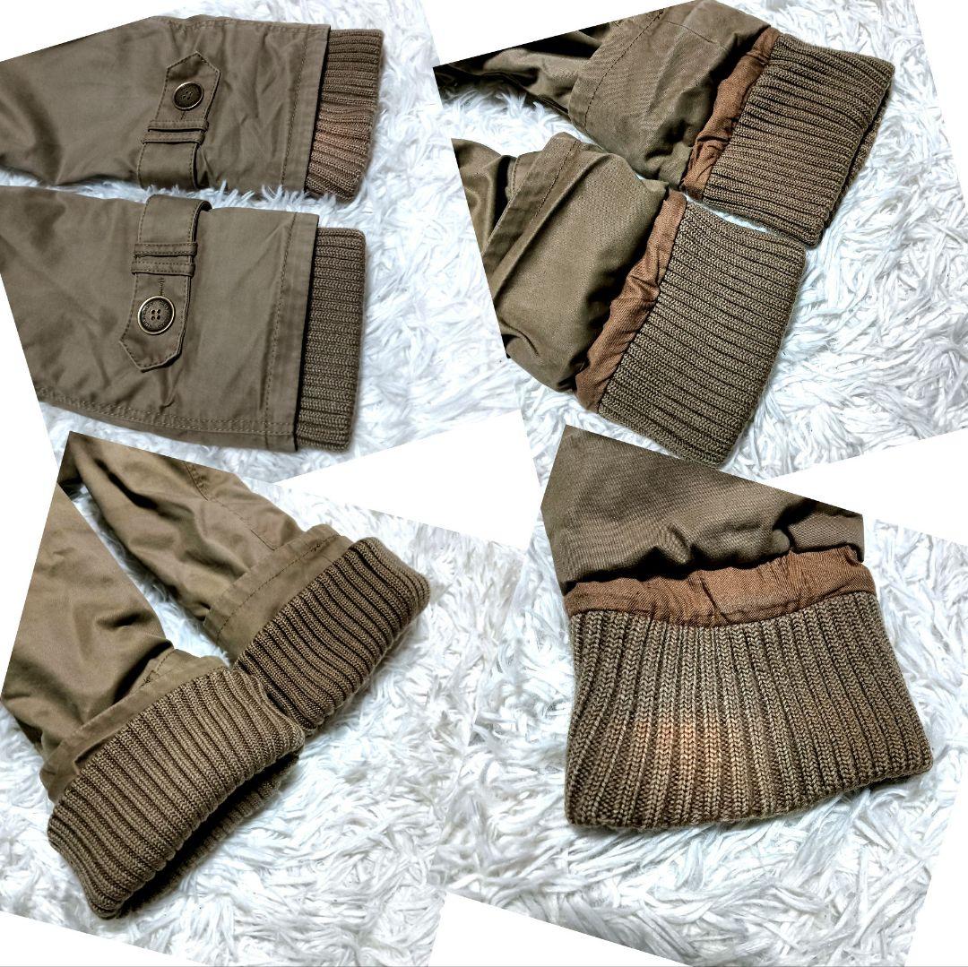 バーバリーブルーレーベル　モッズコート　ミリタリージャケット　リアルファー　38