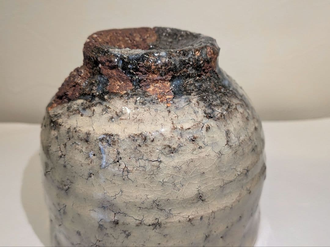 茶碗　二代山岡徹山作　香春窯　上野焼　茶道具表千家裏千家千利休　徹山窯