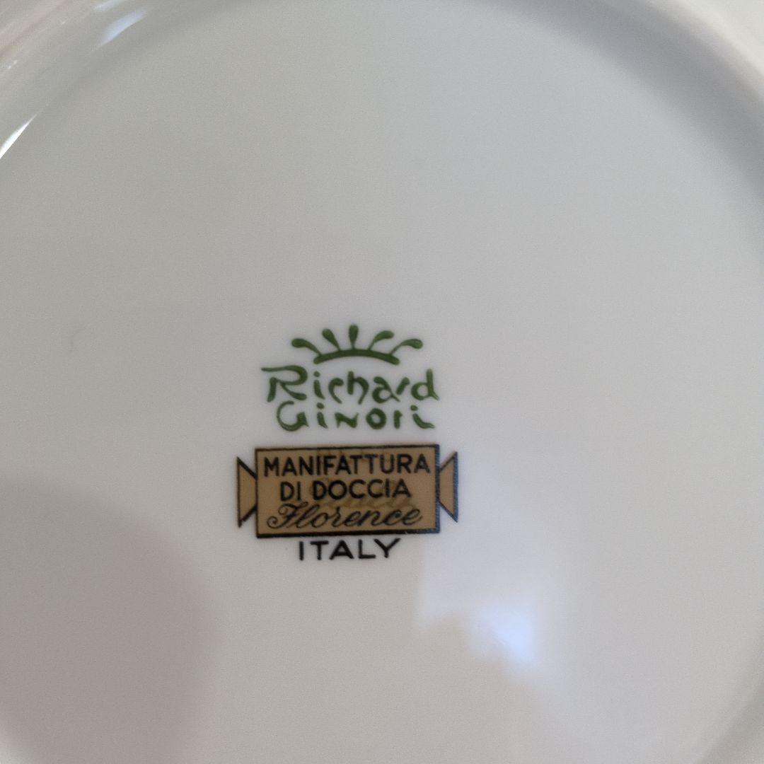 リチャードジノリ アンティックローズ17cmプレート2枚