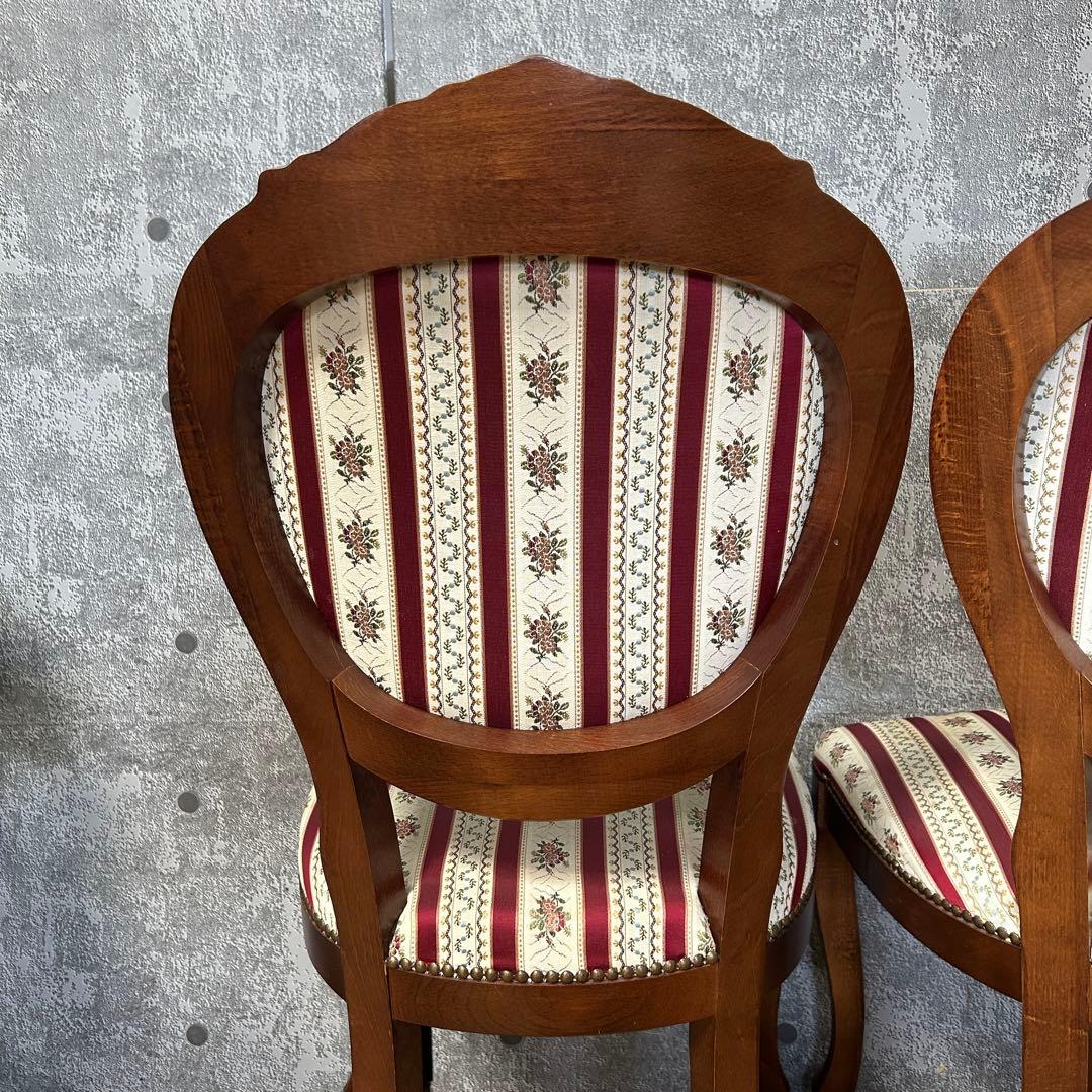 わらびもちこ꧁イタリア製꧂サロンチェア ダイニング ヨーロッパ 鋲打ち