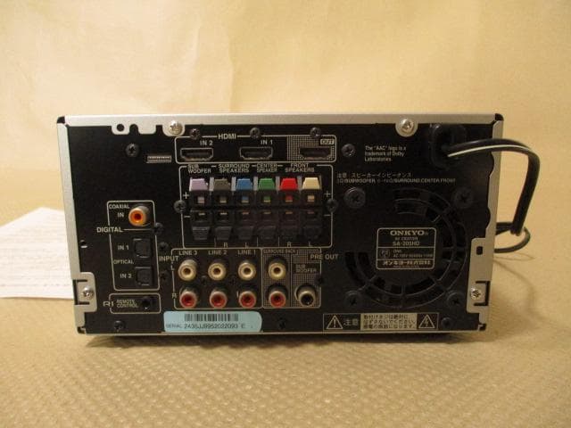 ONKYO　AVセンターSA-205HD音籠り・音消え障害対策品　2512
