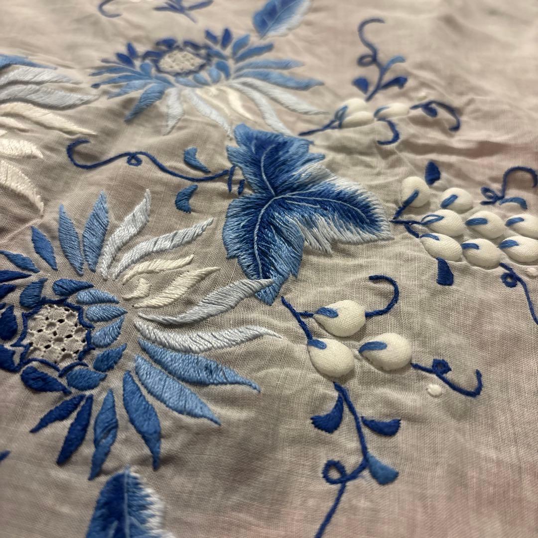 汕頭　スワトウ　オーガンジー　テーブルセンター