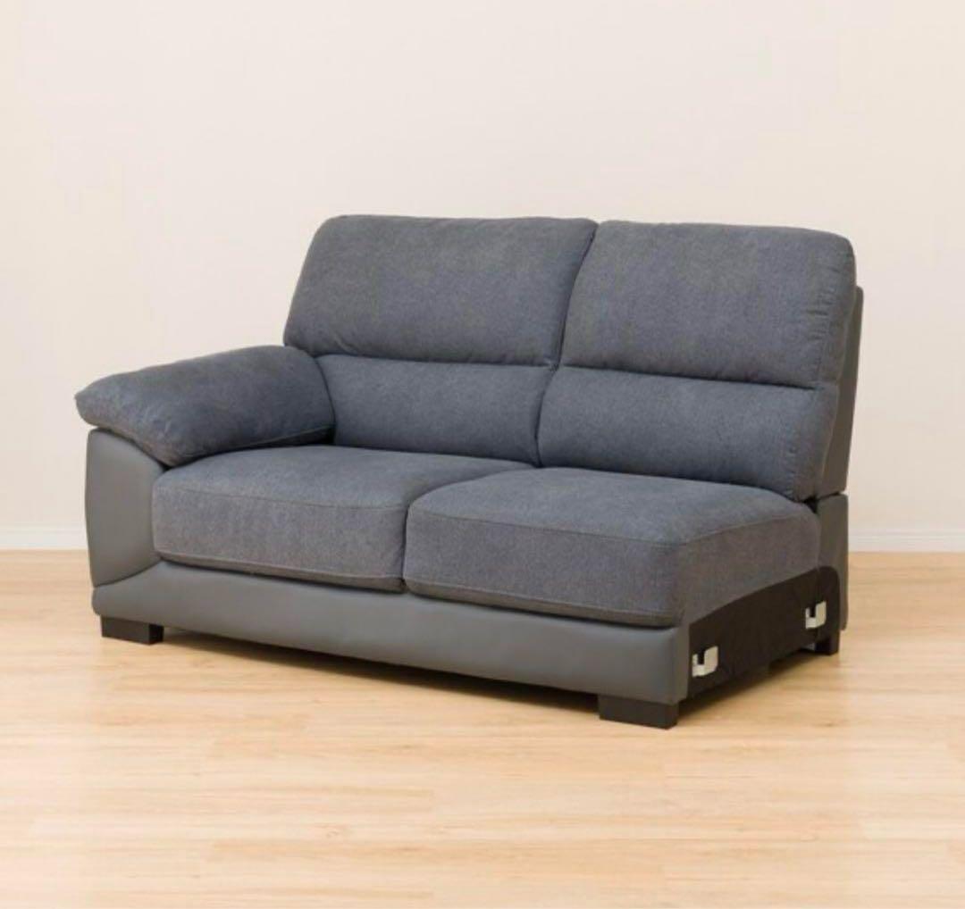 【愛知引取り・着払い限定】ニトリ　布張りカウチソファ　L字ソファ　コーナーソファ