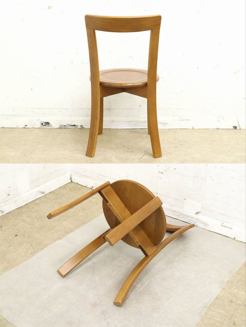 あ　プロフ必読！【浜本工芸】ナラ材オーク材無垢・チェア◆DC-6020