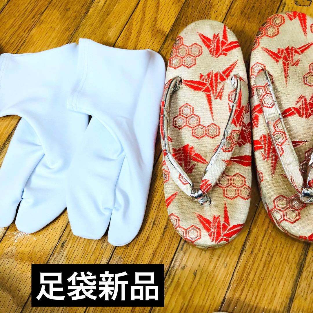 豪華7歳完全フルセット⭐︎人気赤地暈し絞り柄⭐︎花車金彩煌びやか逸品