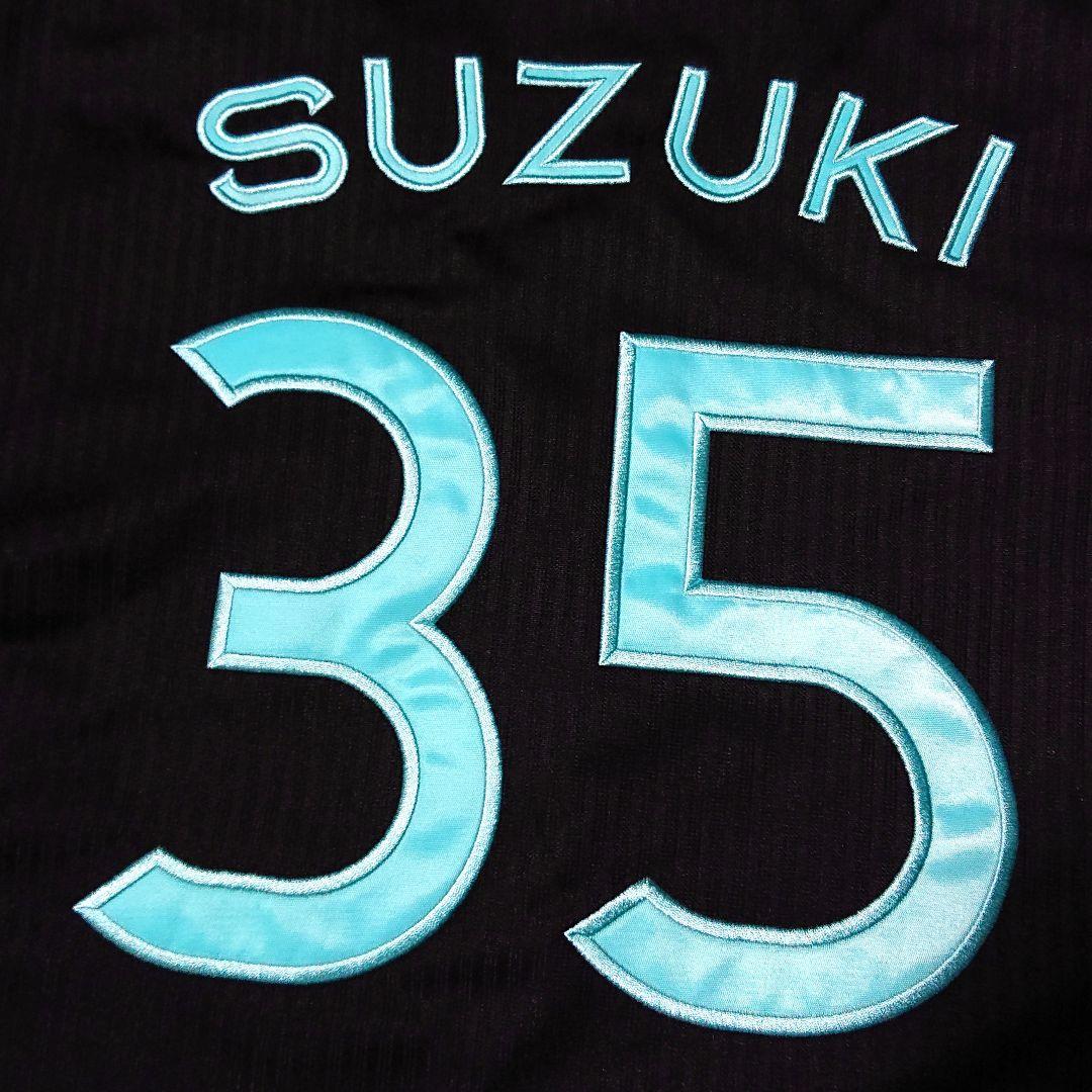 ■千葉ロッテマリーンズ 2021 ブラックサマー 鈴木昭汰 ユニフォーム 黒緑L