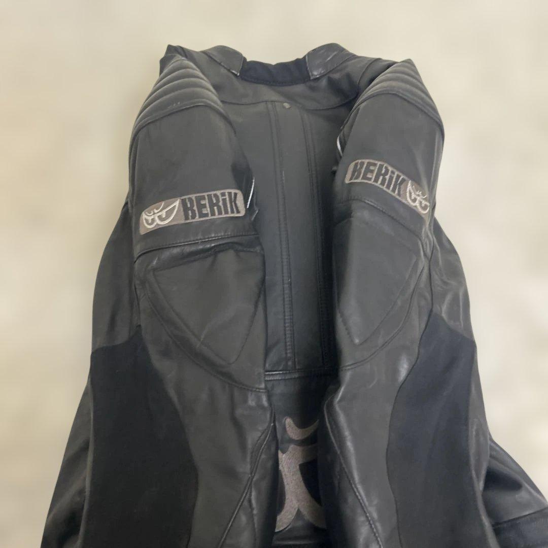 【良品】BERIK 本革 バイクジャケット 58サイズ　プロテクター