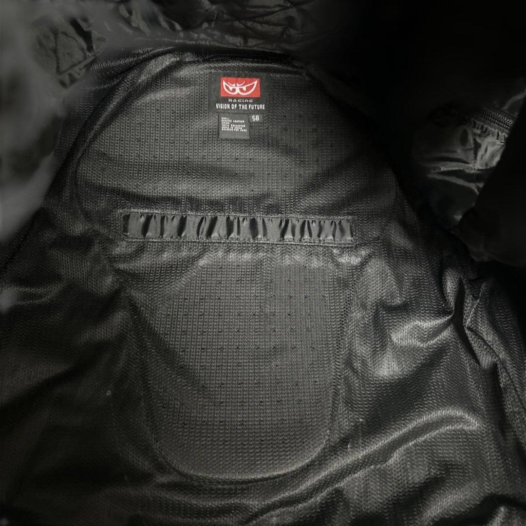 【良品】BERIK 本革 バイクジャケット 58サイズ　プロテクター