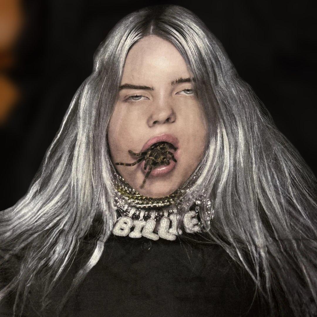 ビリー・アイリッシュ プリントTシャツ オーバーサイズXL2025オフィシャル