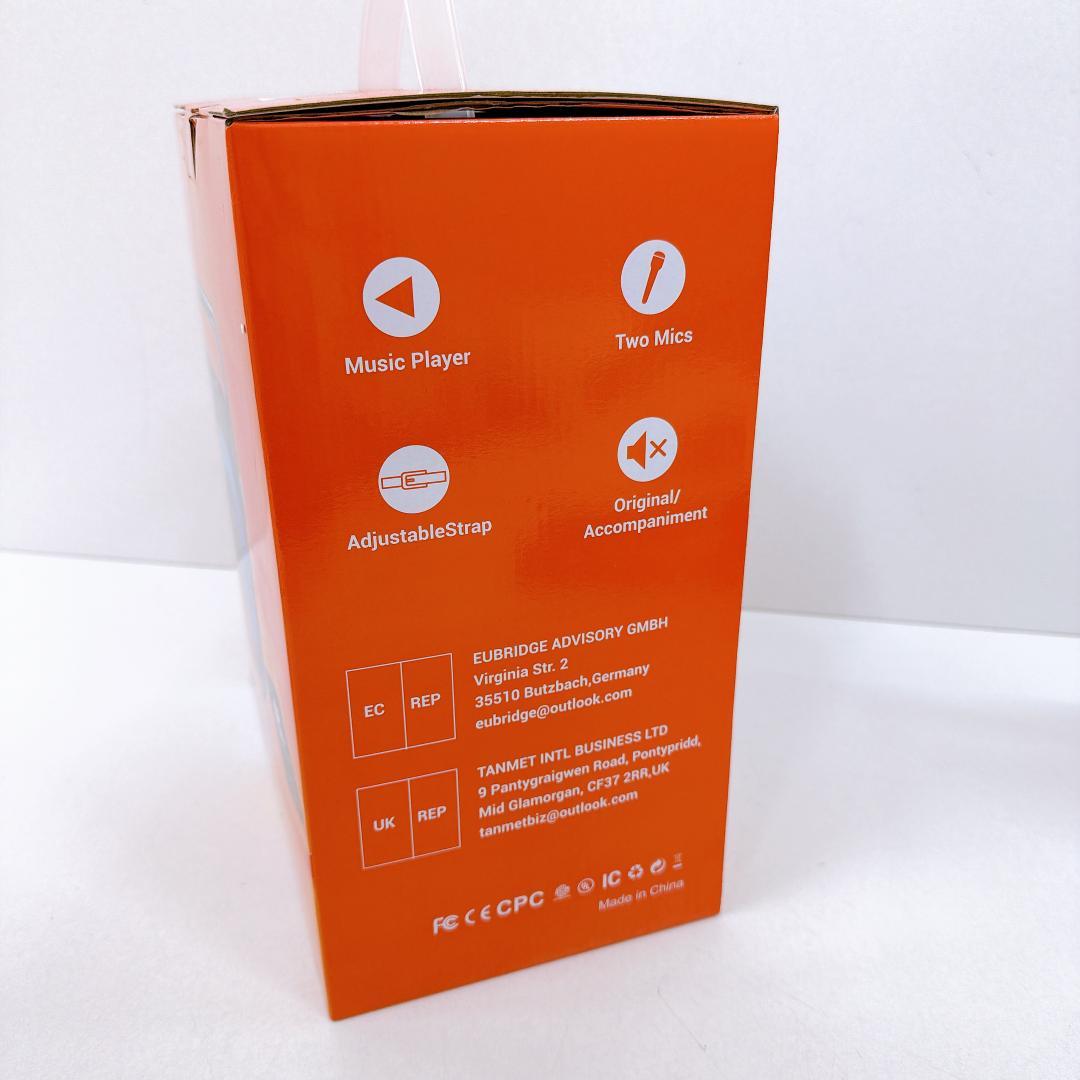 【美品】K9-M ワイヤレスカラオケセット マイク2本付き ポータブルスピーカー