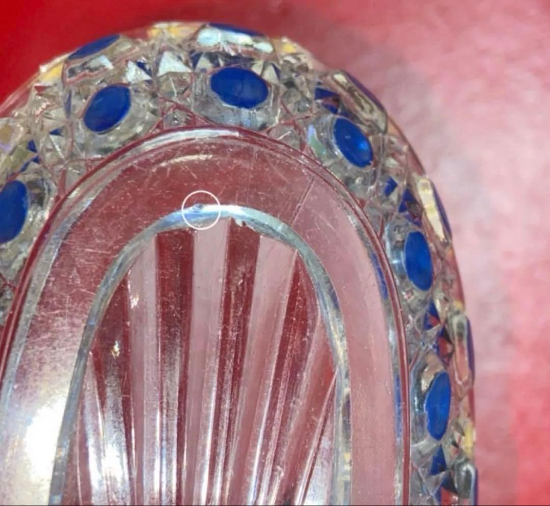 バカラ ディアマンピエーリー　長皿　ブルーカラー　 Baccarat