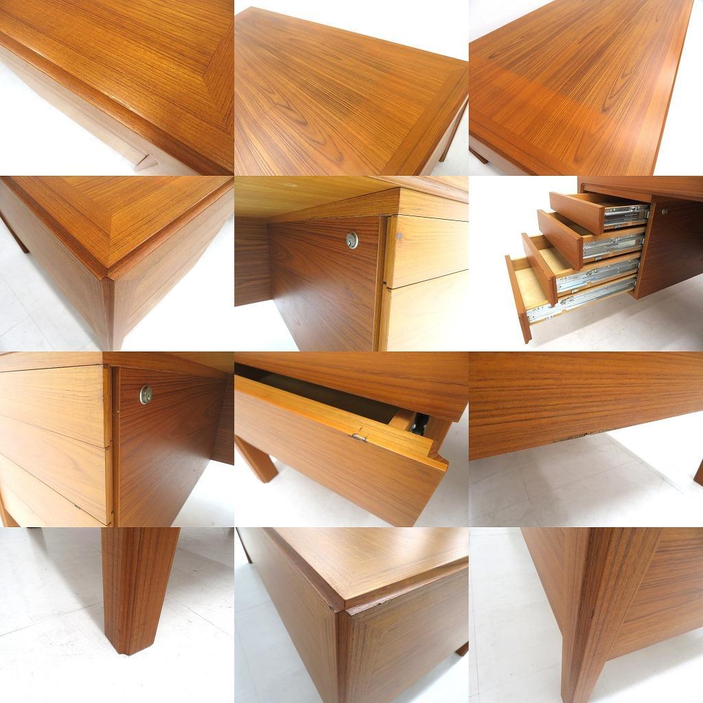 展示品　天童木工　ローズウッド　両袖デスク　両袖机　モダン　ミッドセンチュリー