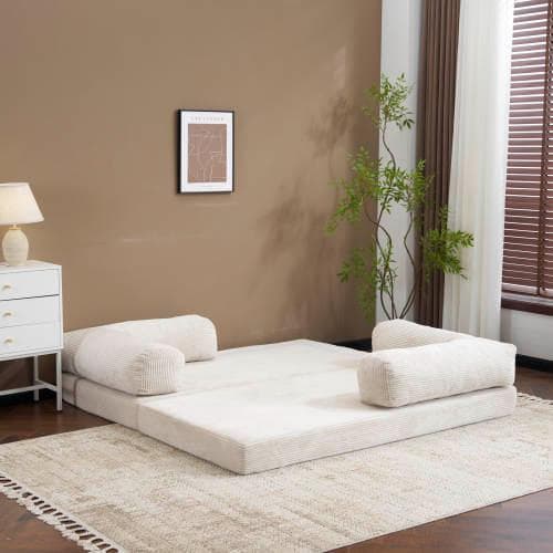 ソファベッド 組立て不要 二人掛け 三人掛け フロアソファ コンパクト ロー