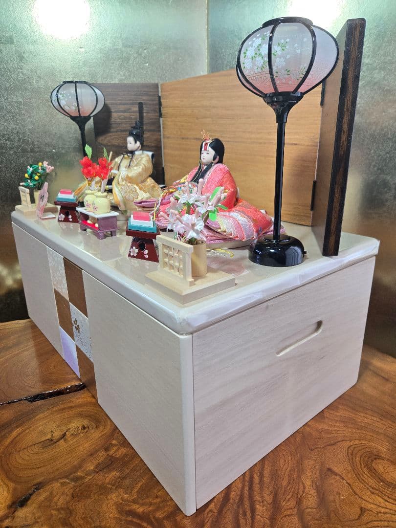【一点限り】雛人形 収納飾り 　HS32