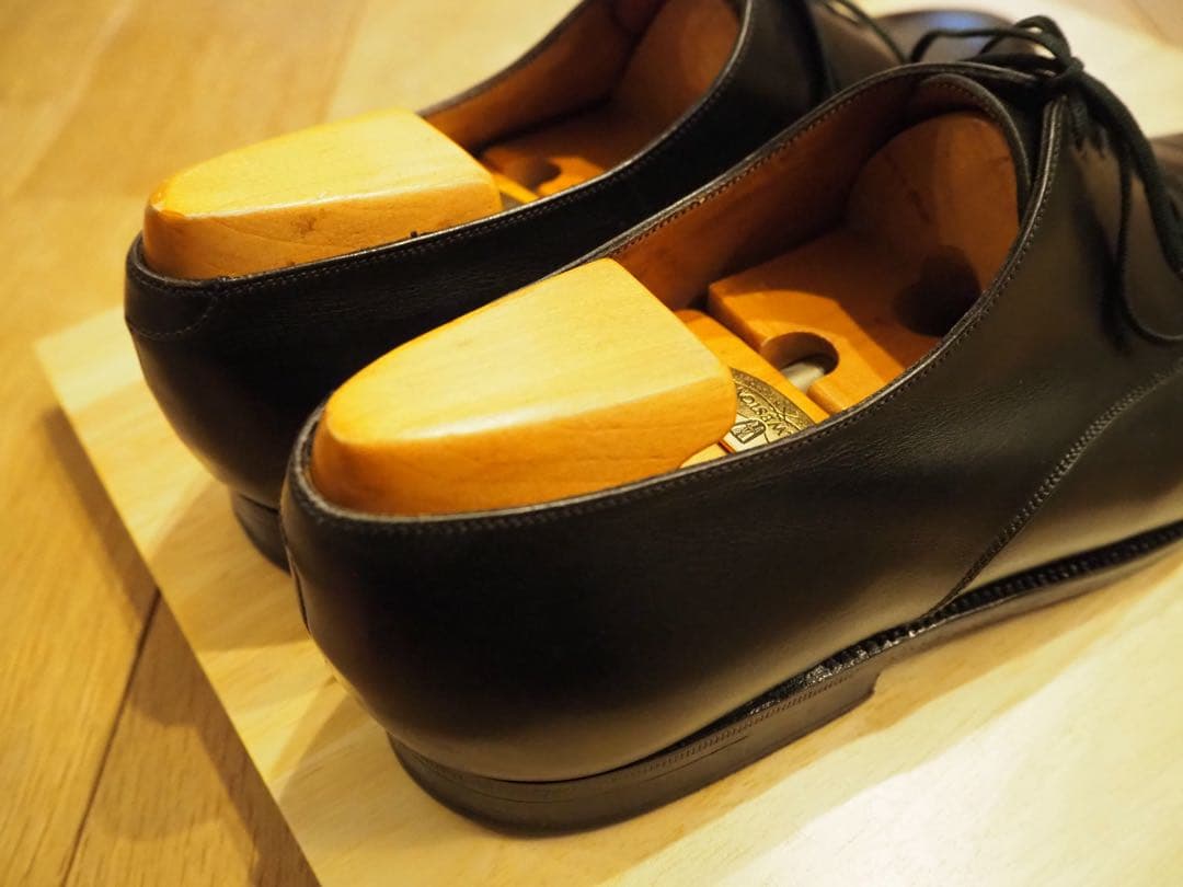 (旧ロゴ)JM WESTON 300 ブラックカーフ 8.5 外羽根プレーントゥ