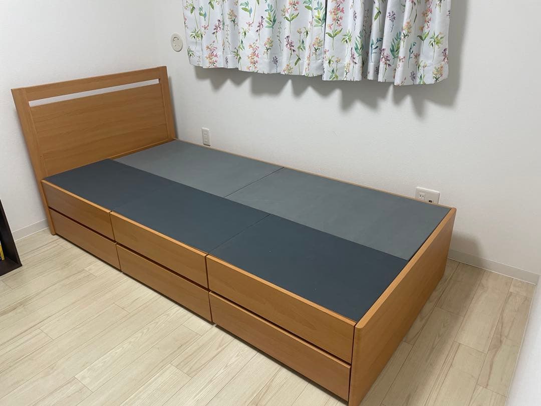 収納付きシングルベッド