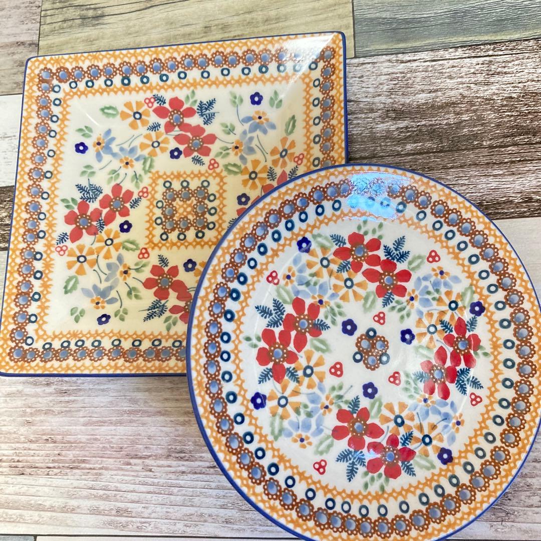 ポーリッシュポタリー　ポーランド食器　まとめ売り　8点セット