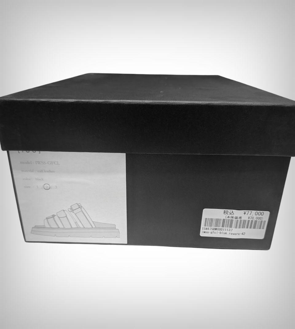 【美品】ISO 位相 GUIDI カーフレザーサンダル 42 black