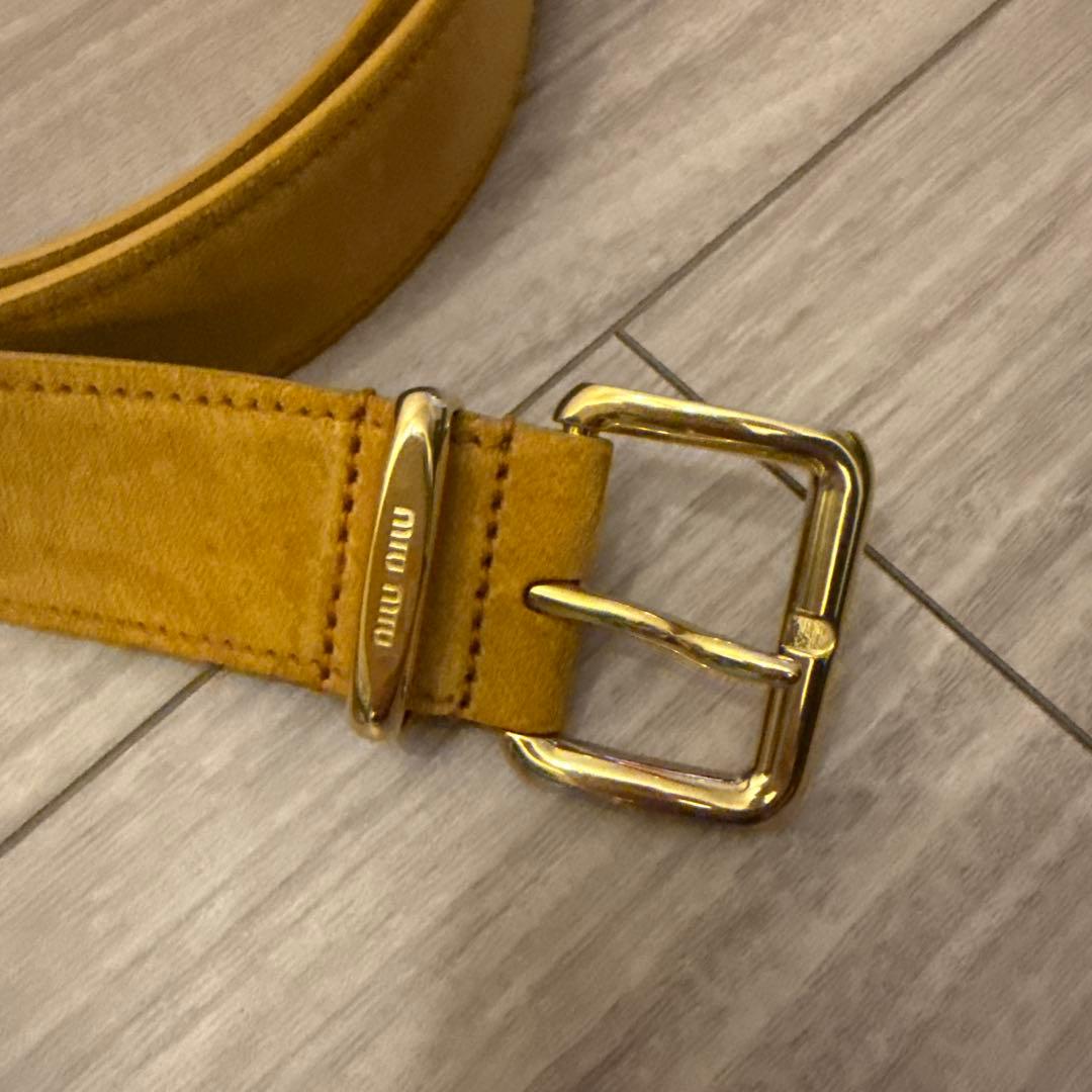 【1/20引下げ】MIU MIU スエードベルト 85cm