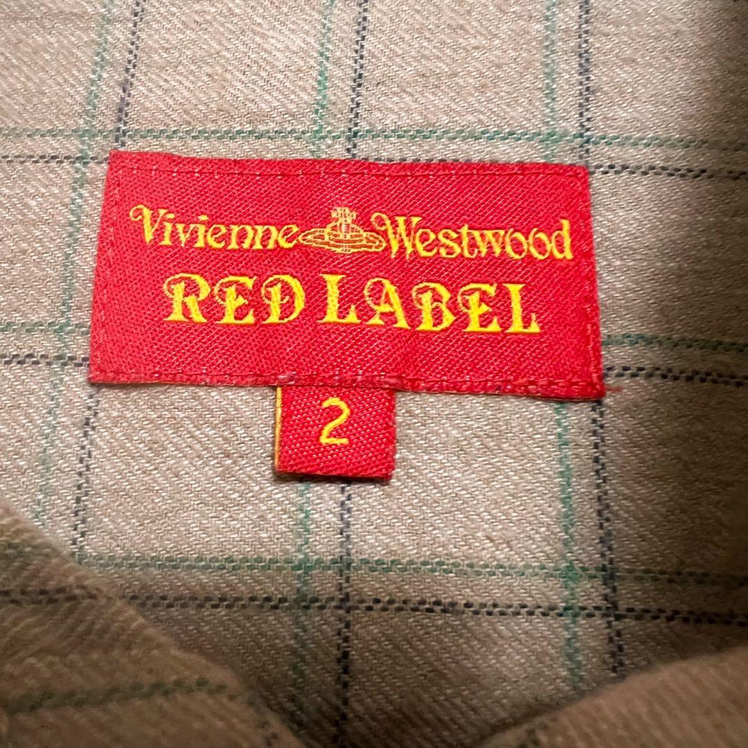 ヴィヴィアンウエストウッド　チェックシャツ　長袖　オーブ刺繍