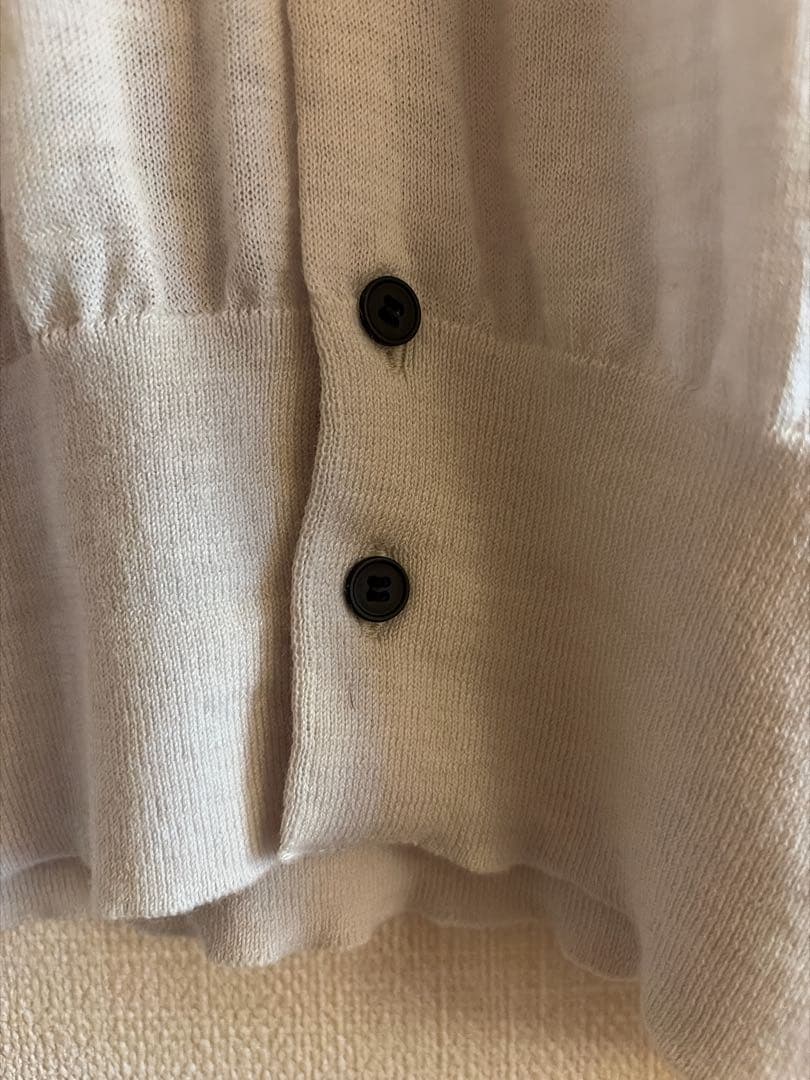 【ATON】RAMIE WOOL ポロニットカーディガン