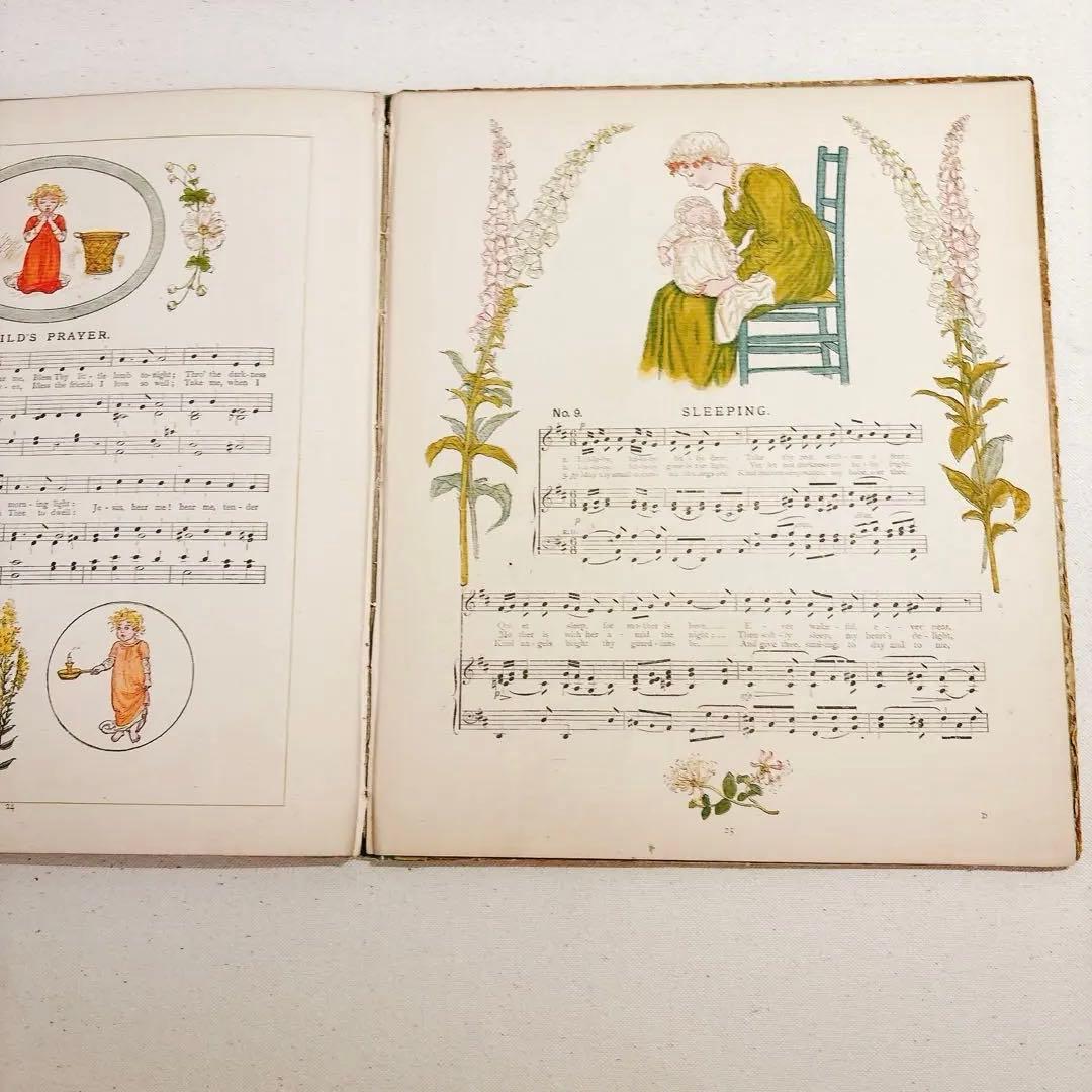 A DAY IN A CHILD　ケイト グリーナウェイ 楽譜　絵本　子ども