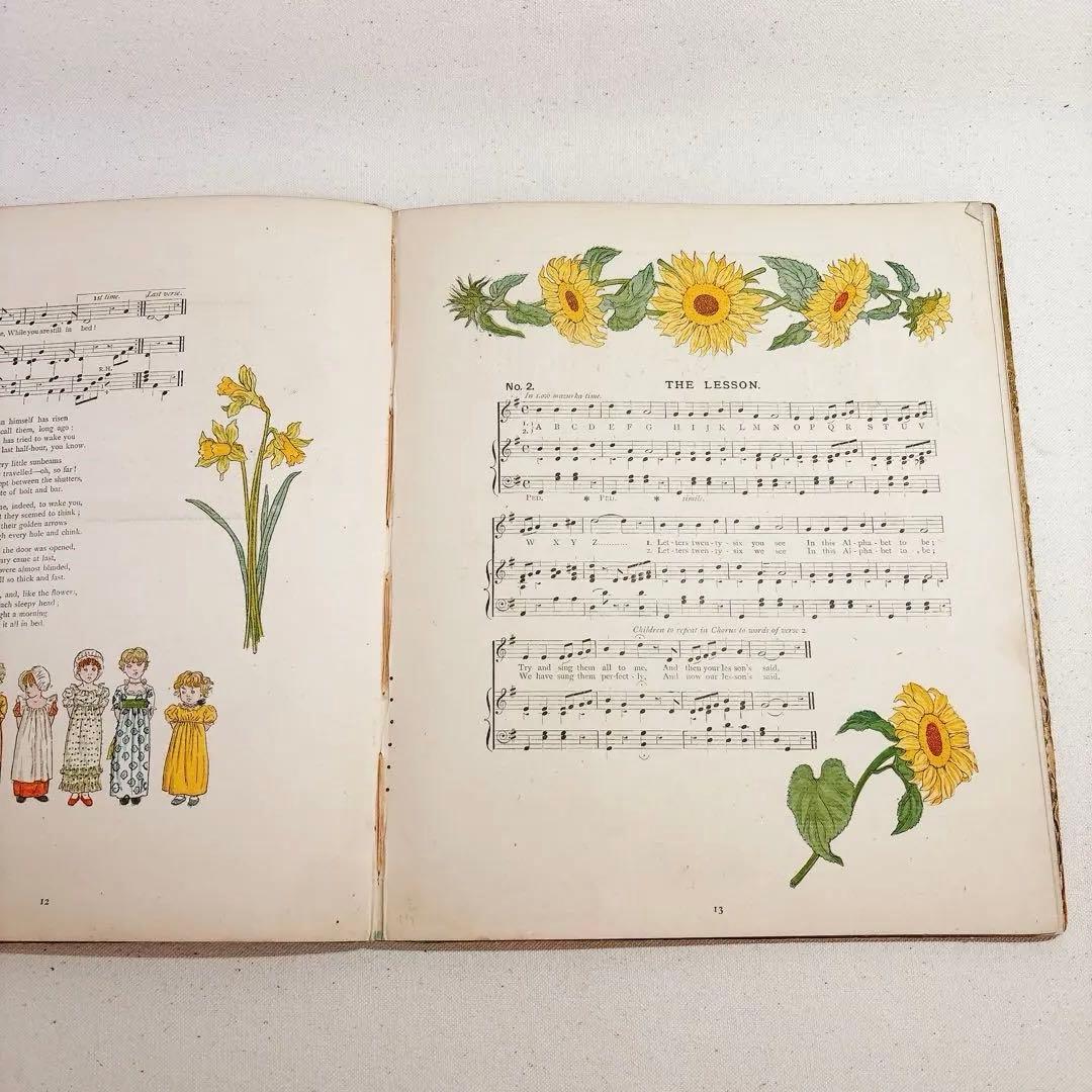 A DAY IN A CHILD　ケイト グリーナウェイ 楽譜　絵本　子ども