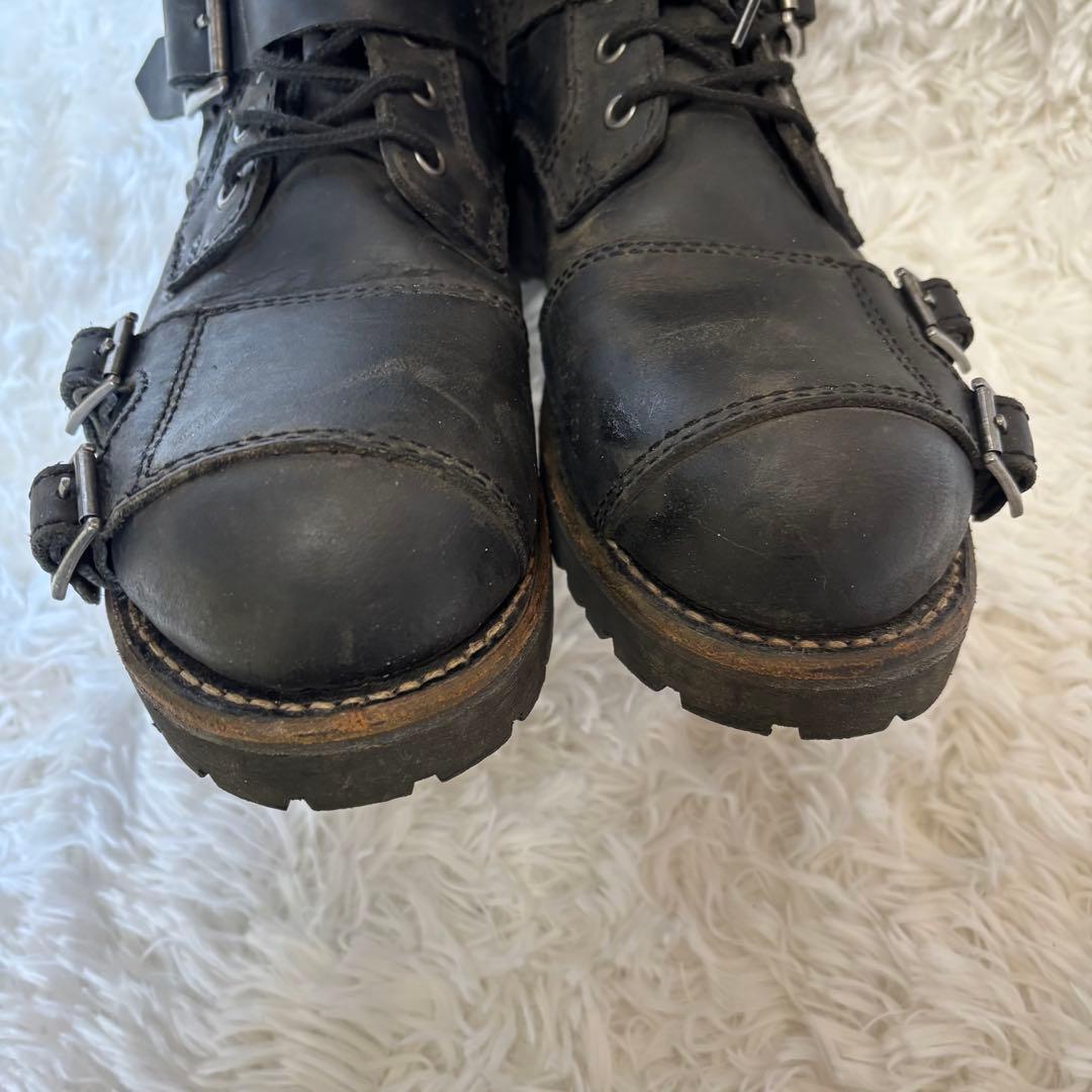 アルファインダストリーズ　レザー　エンジニアブーツ　黒　26.5 本革