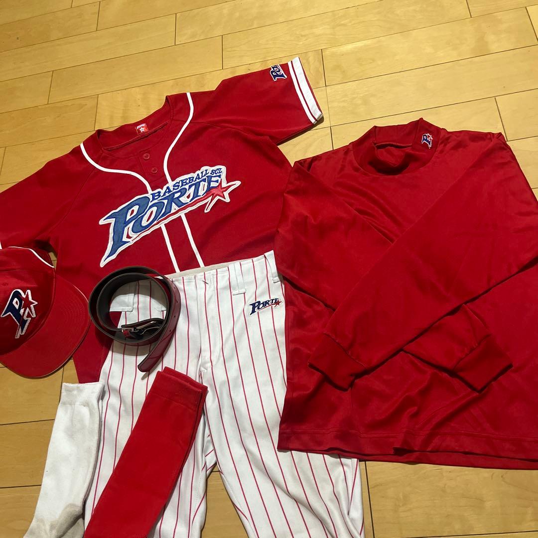 ポルテ　 ユニフォーム7点セット　160㎝ ジュニア用ストッキング　　帽子M