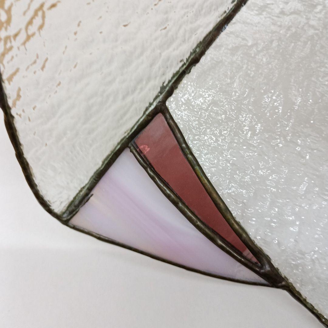 レトロ　ステンドグラス 六角形 ペンダントライト　吊り下げランプ　1灯